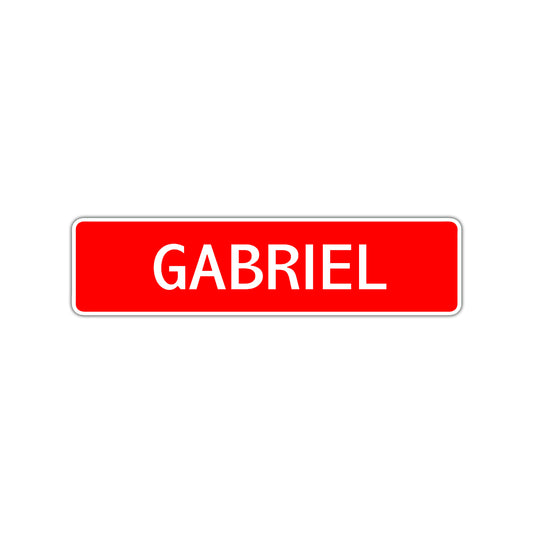 Gabriel Street Sign Children Name Room Plate