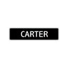 Carter Street Sign Children Name Room Plate