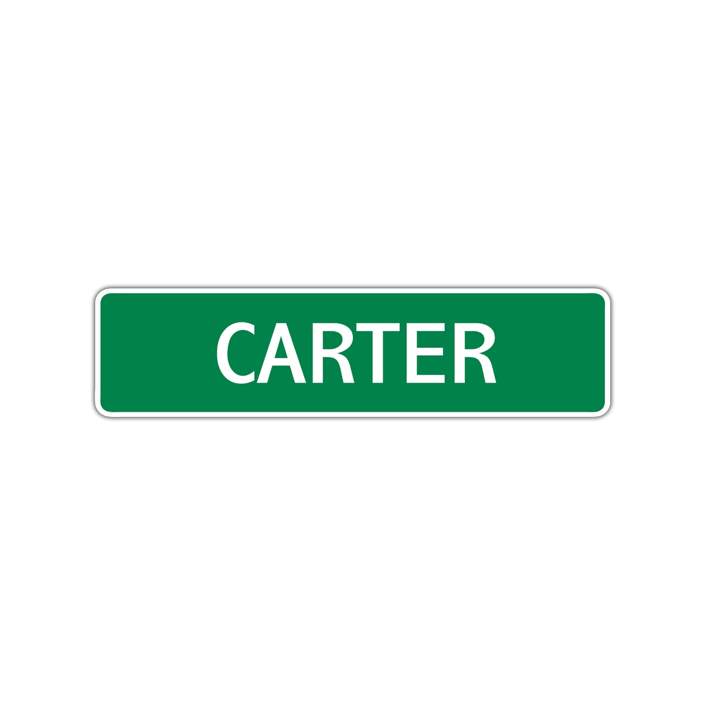 Carter Street Sign Children Name Room Plate