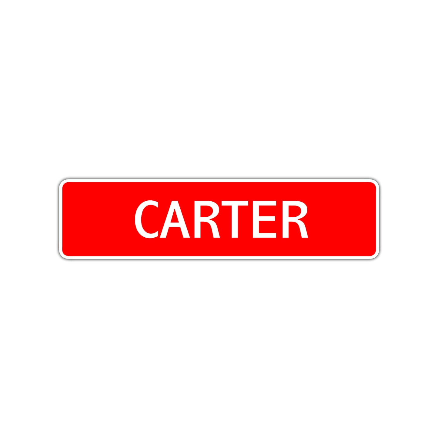 Carter Street Sign Children Name Room Plate