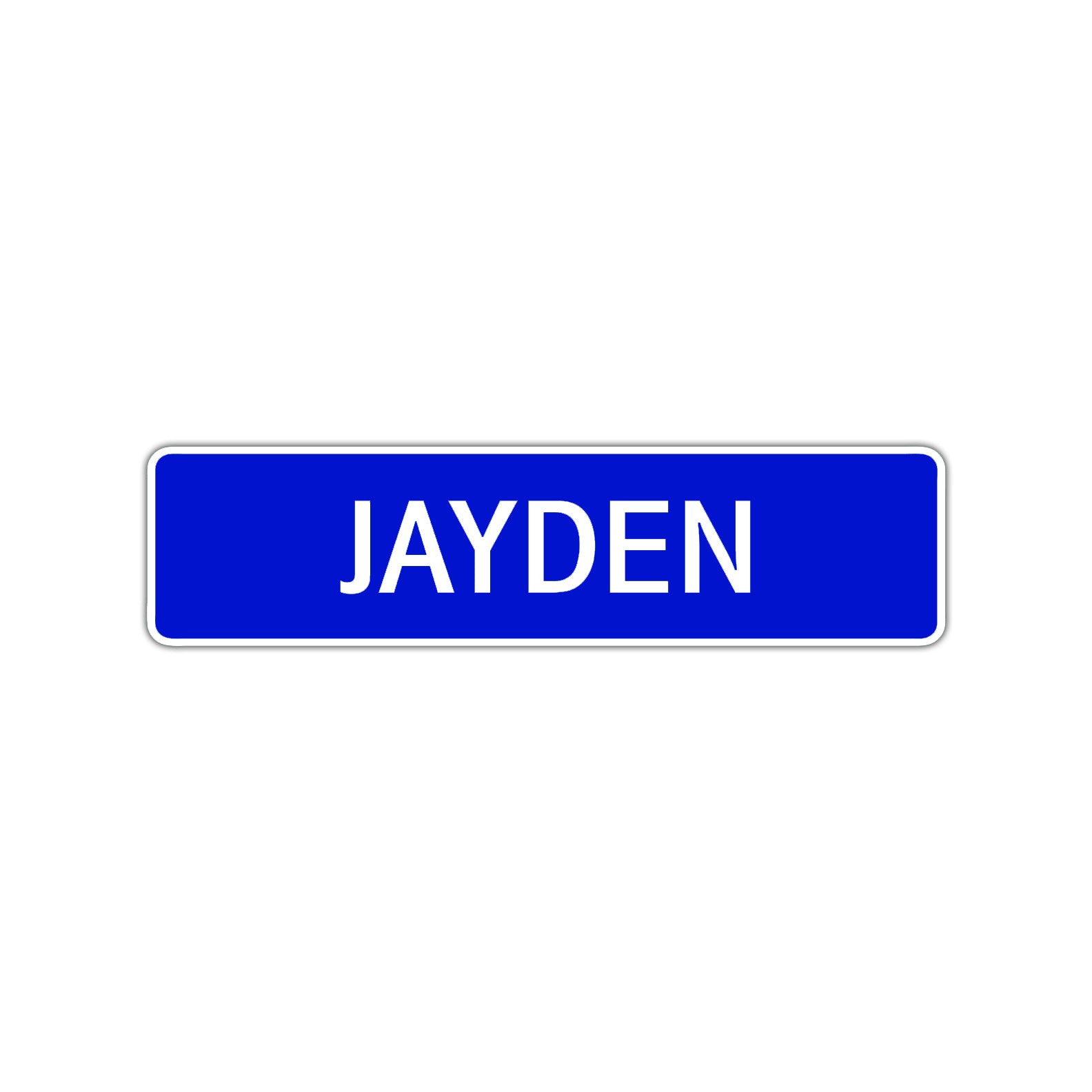 Jayden Street Sign Children Name Room Plate