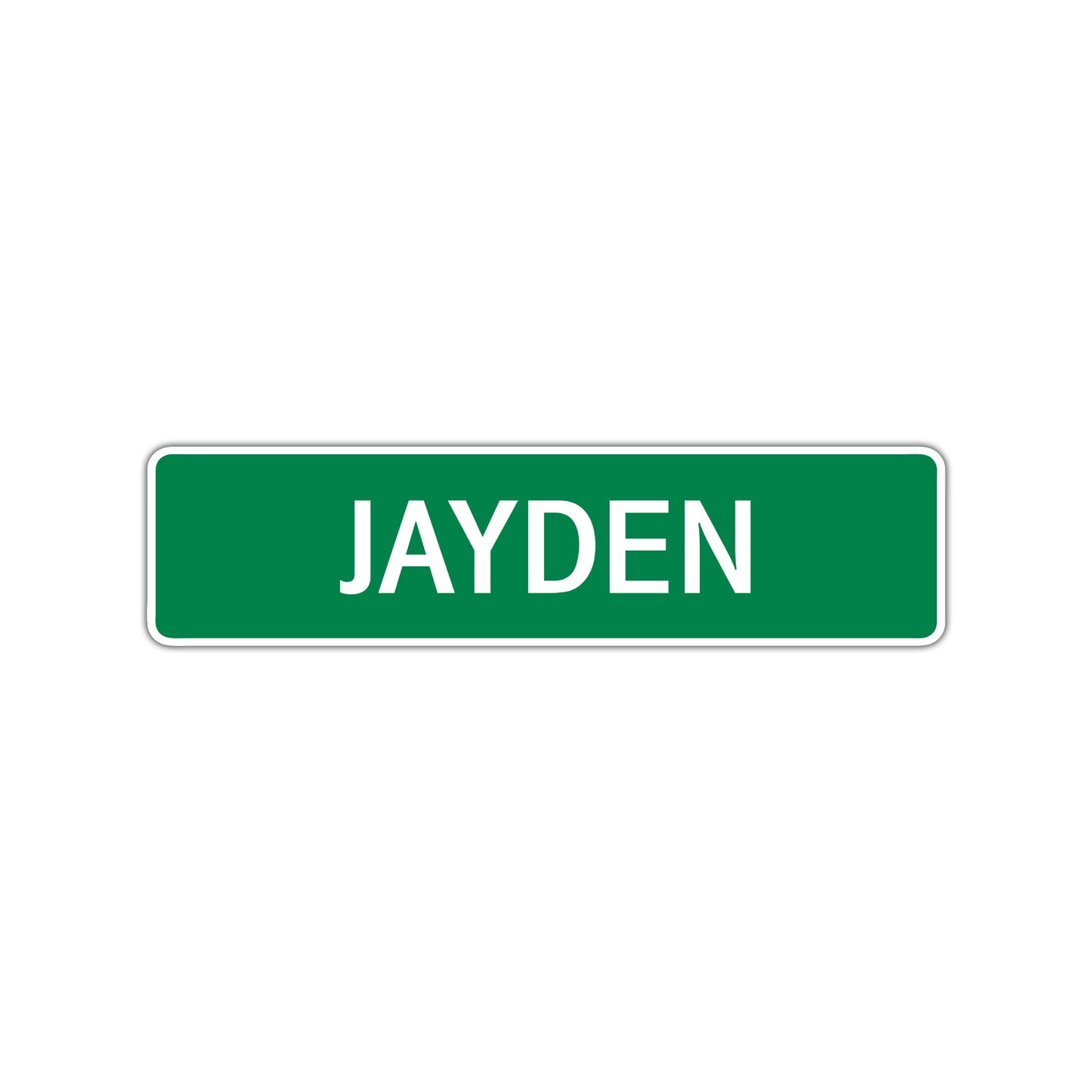 Jayden Street Sign Children Name Room Plate