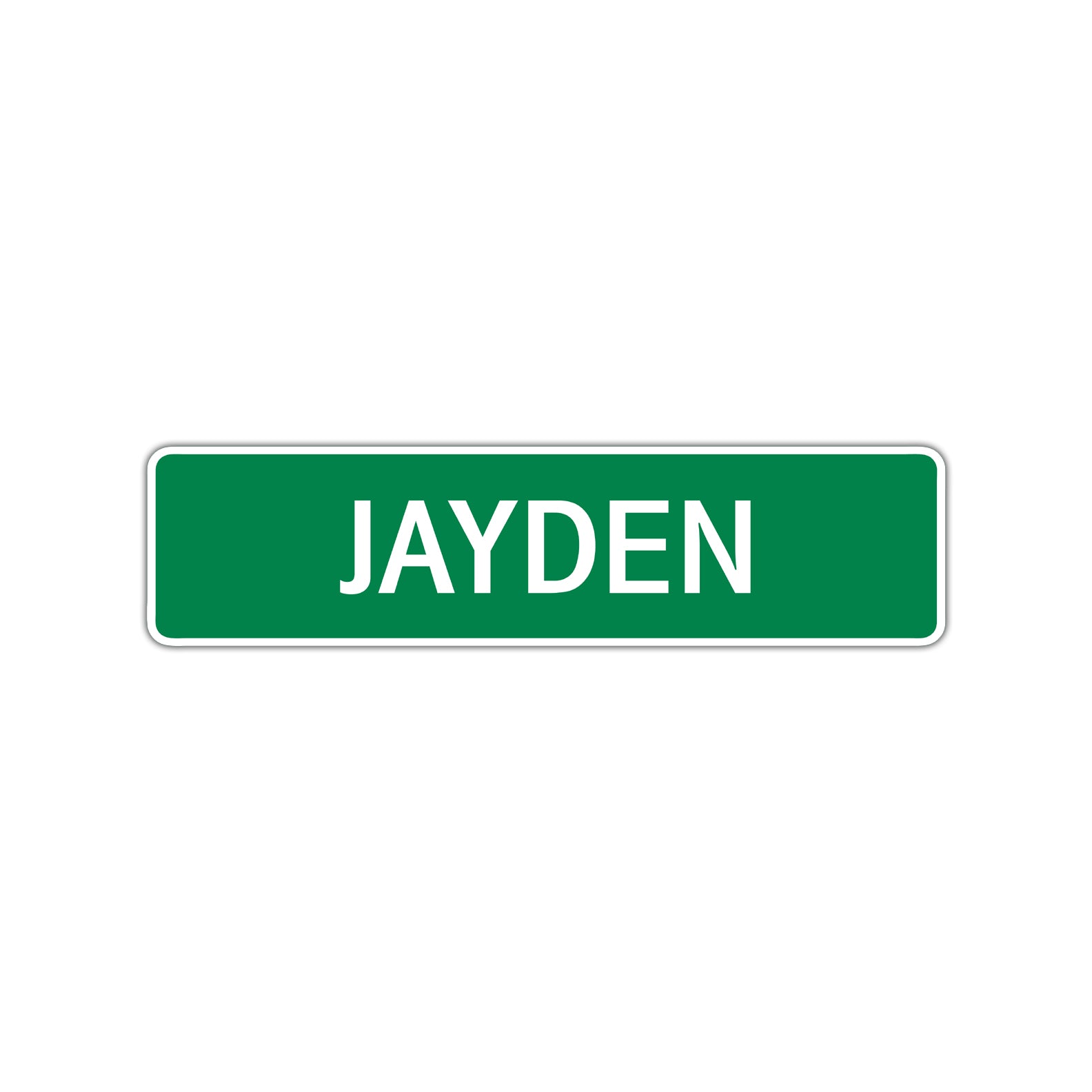 Jayden Street Sign Children Name Room Plate