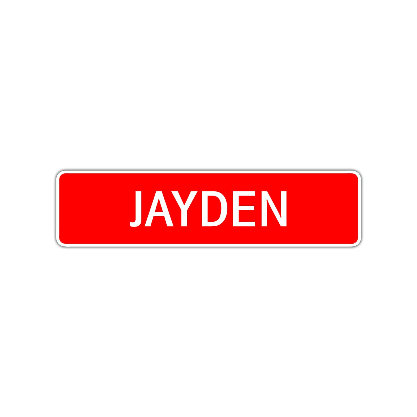 Jayden Street Sign Children Name Room Plate