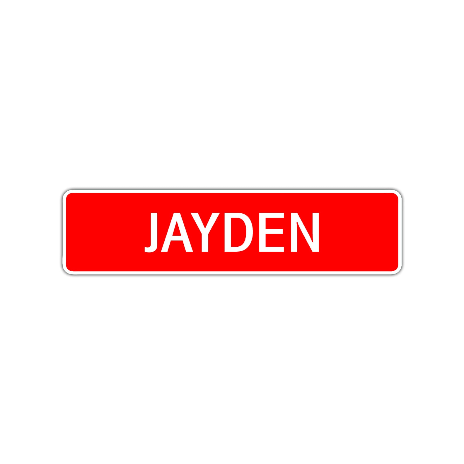 Jayden Street Sign Children Name Room Plate