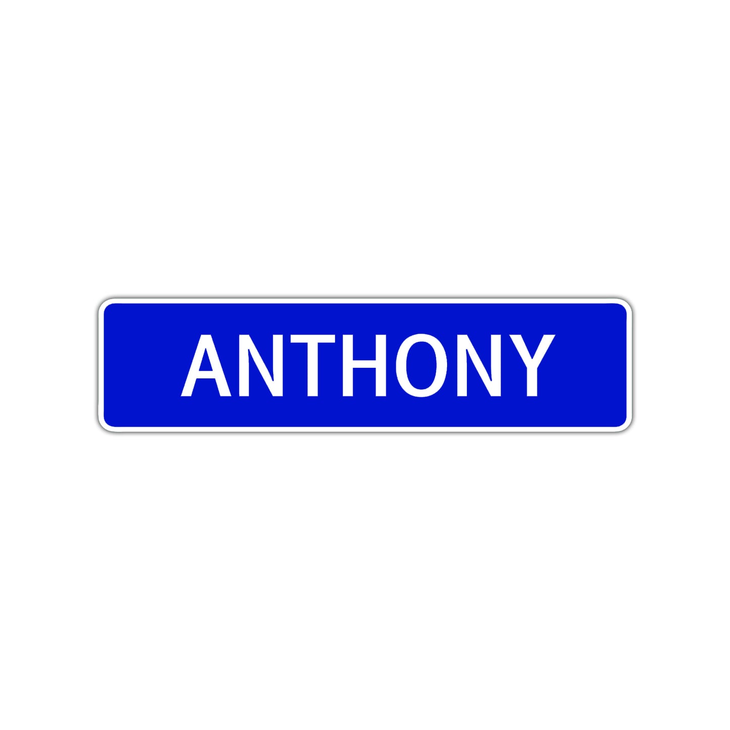 Anthony Street Sign Children Name Room Plate