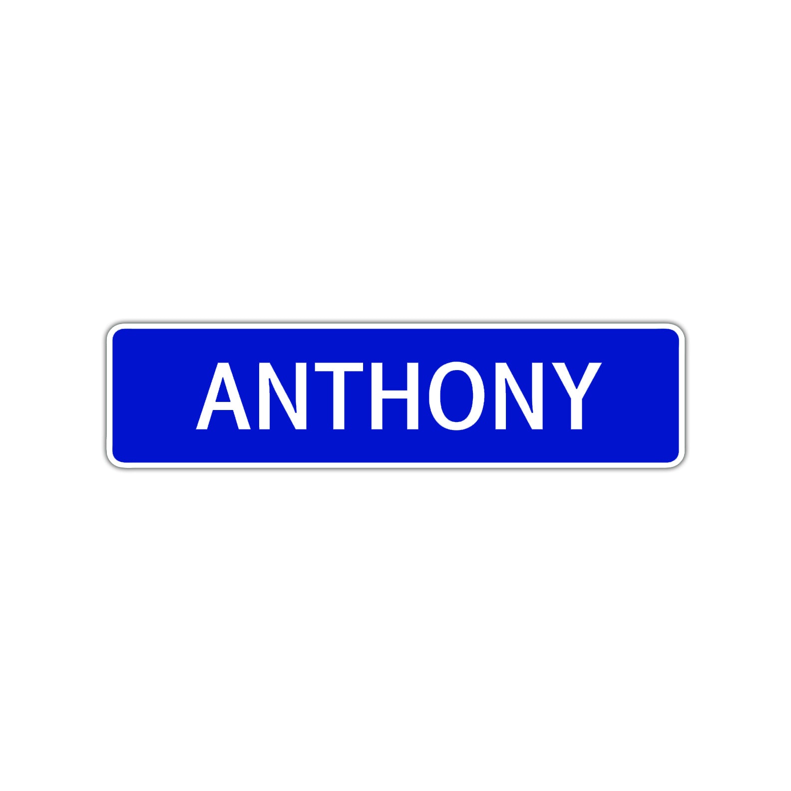 Anthony Street Sign Children Name Room Plate