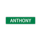 Anthony Street Sign Children Name Room Plate