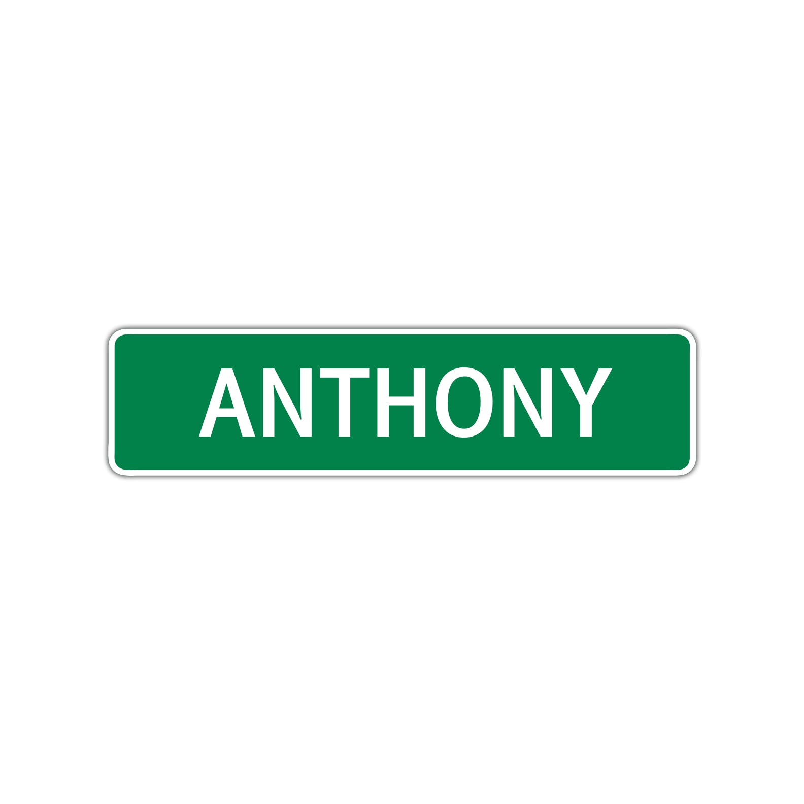Anthony Street Sign Children Name Room Plate