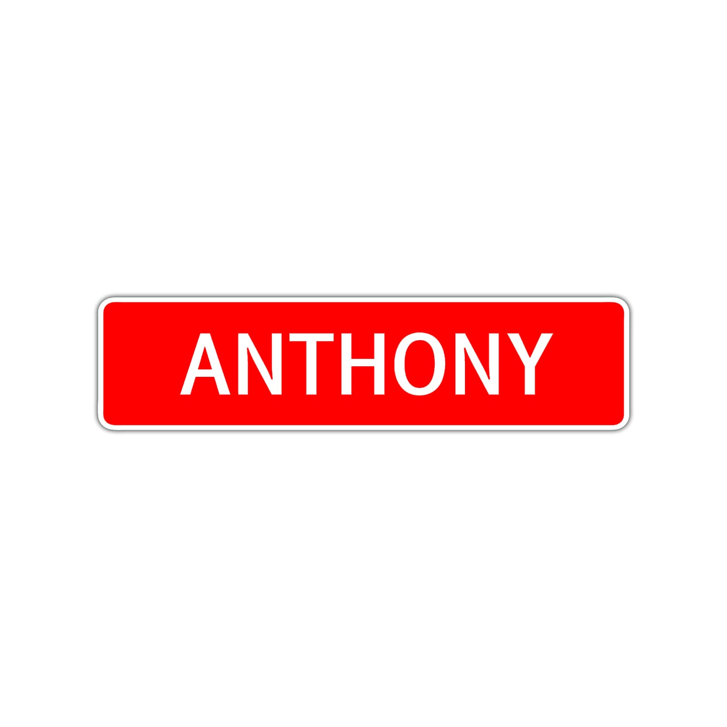 Anthony Street Sign Children Name Room Plate