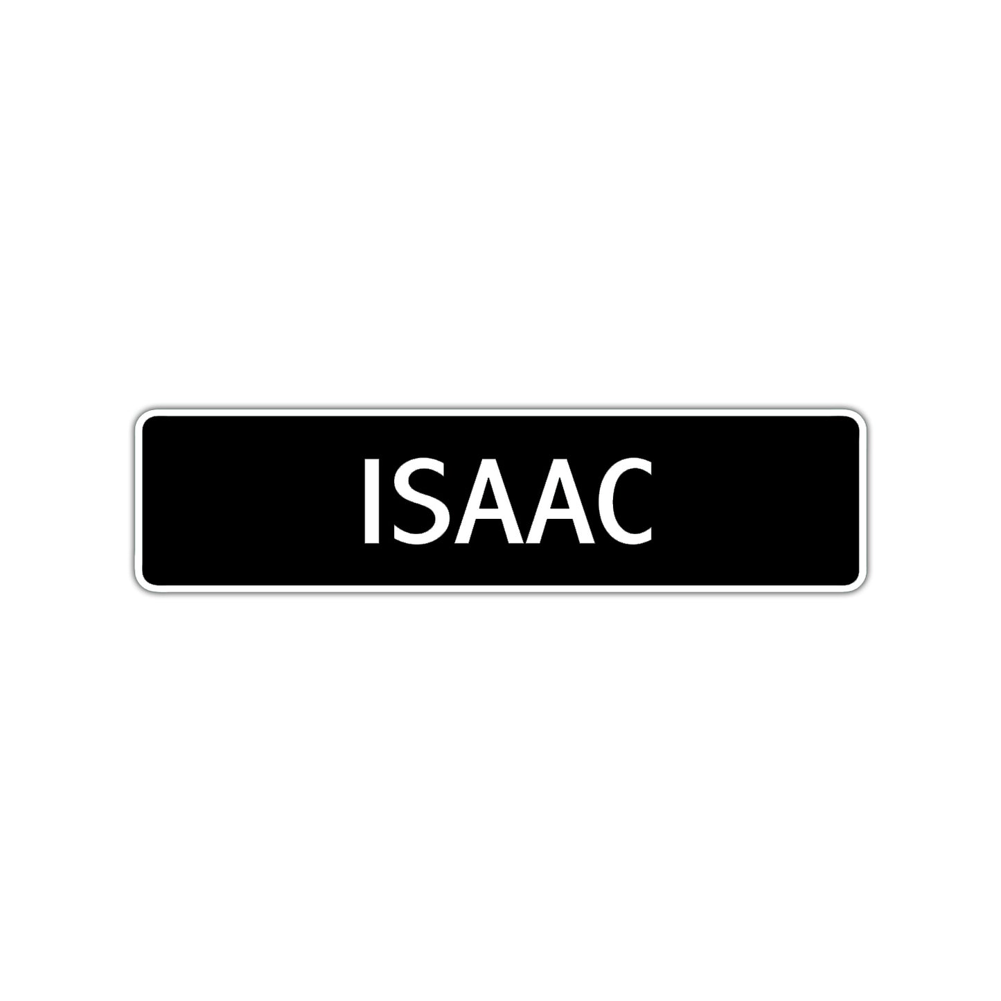 Isaac Street Sign Children Name Room Plate