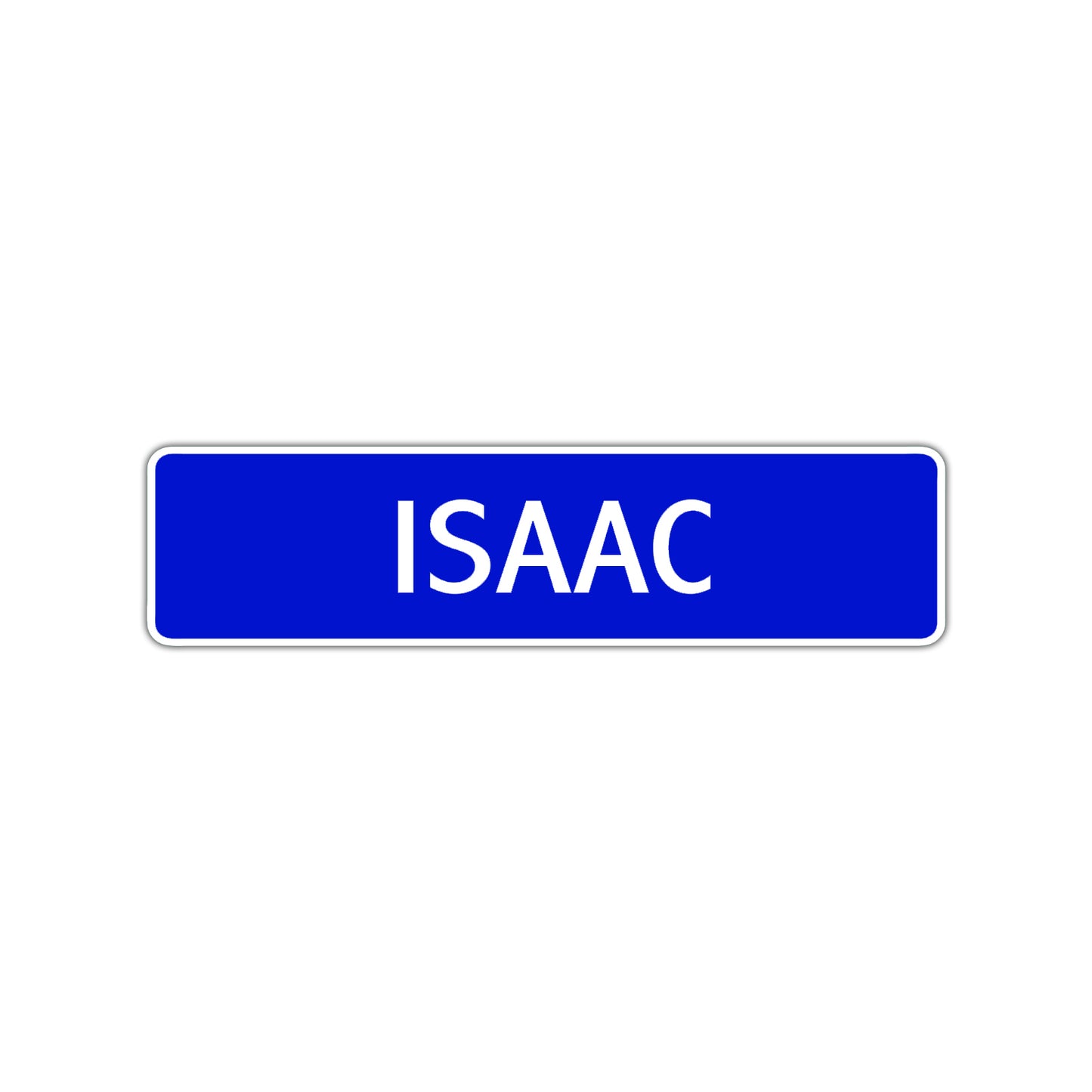 Isaac Street Sign Children Name Room Plate