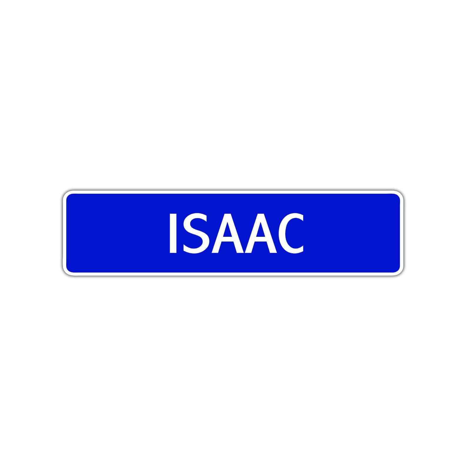 Isaac Street Sign Children Name Room Plate