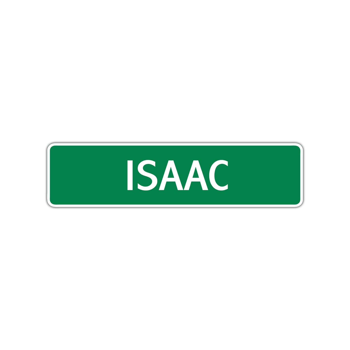 Isaac Street Sign Children Name Room Plate