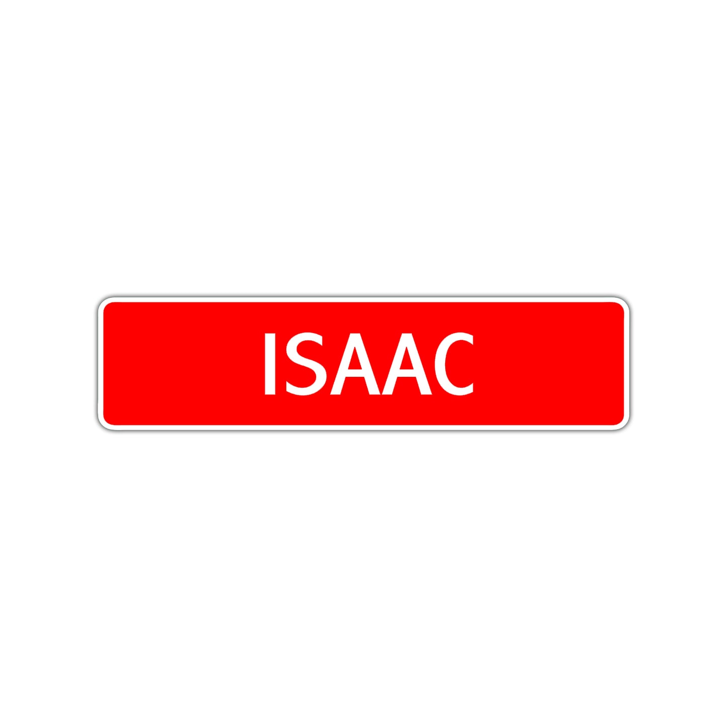 Isaac Street Sign Children Name Room Plate