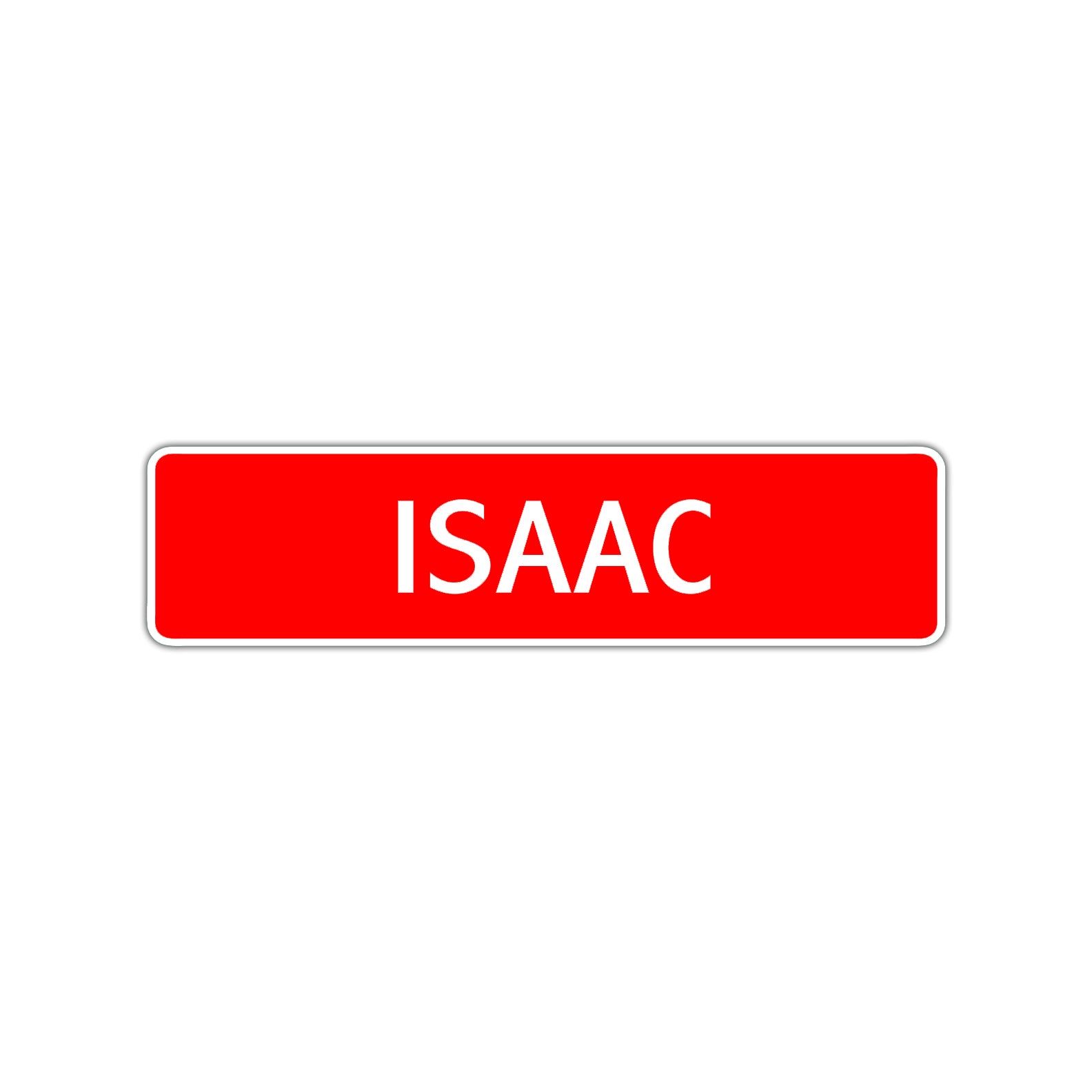 Isaac Street Sign Children Name Room Plate
