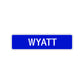 Wyatt Street Sign Children Name Room Plate