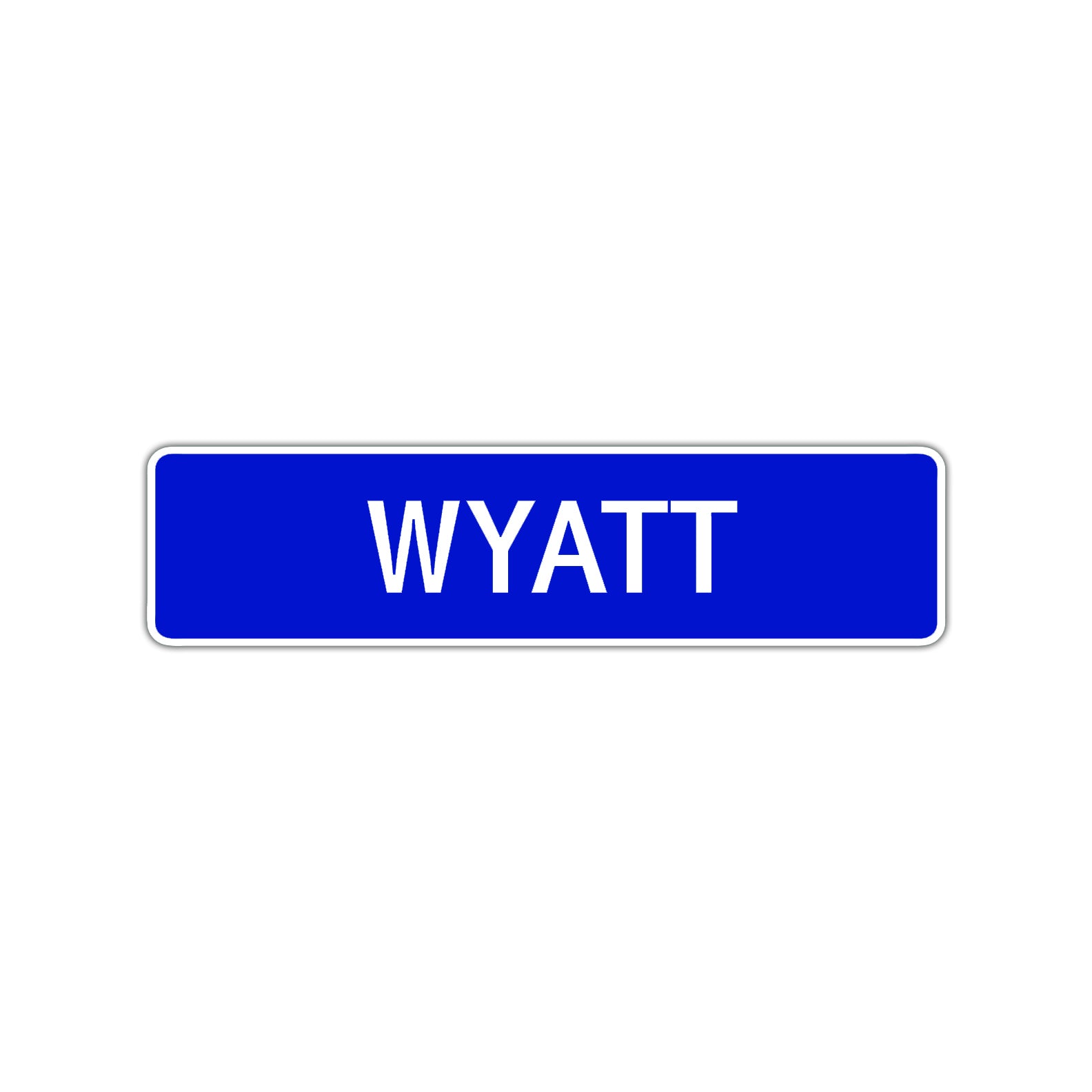 Wyatt Street Sign Children Name Room Plate