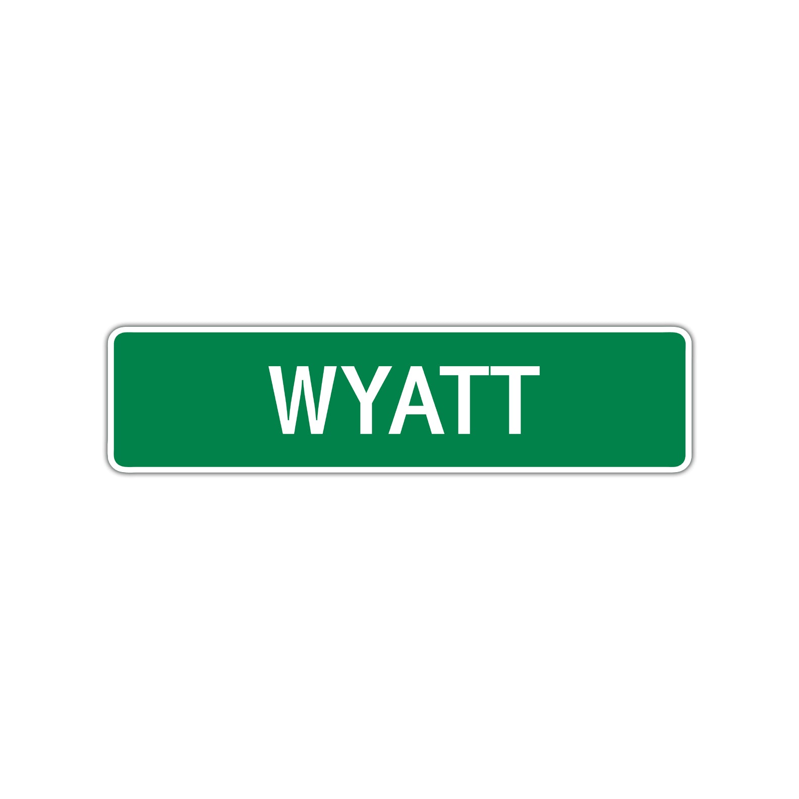 Wyatt Street Sign Children Name Room Plate
