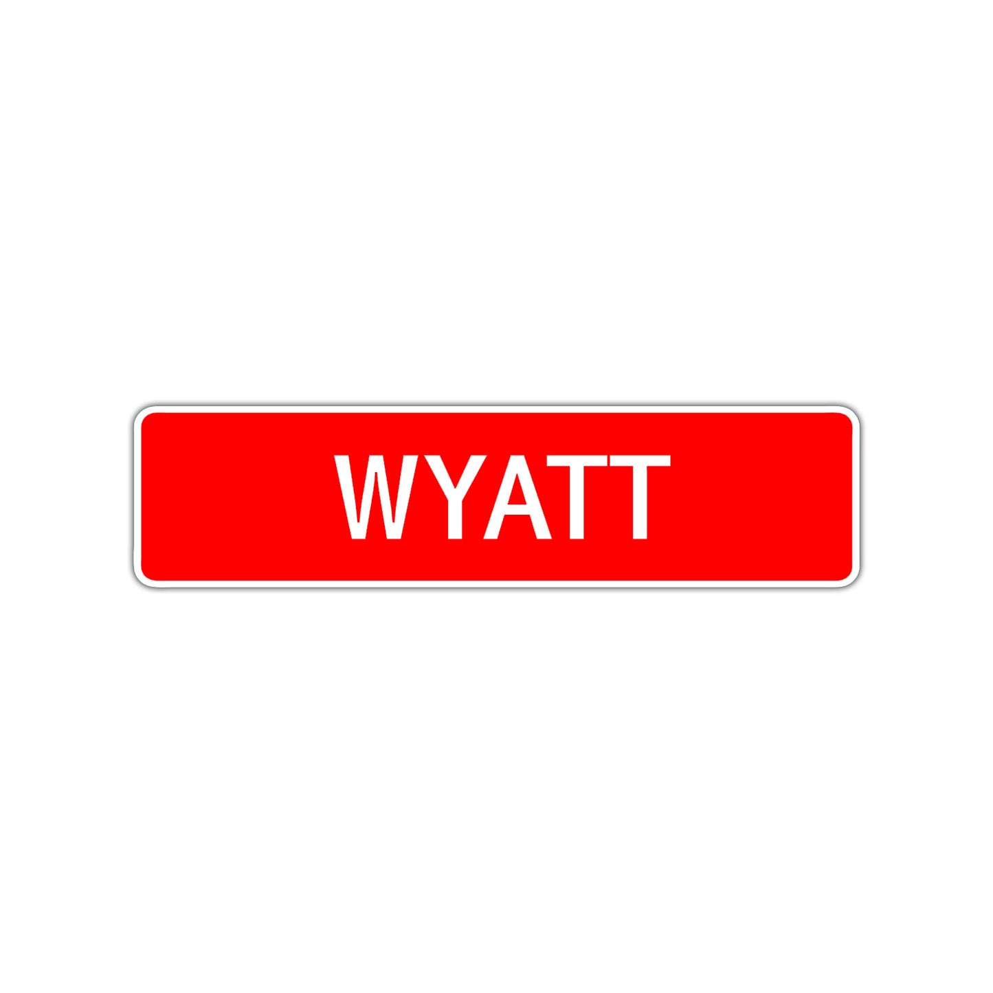 Wyatt Street Sign Children Name Room Plate