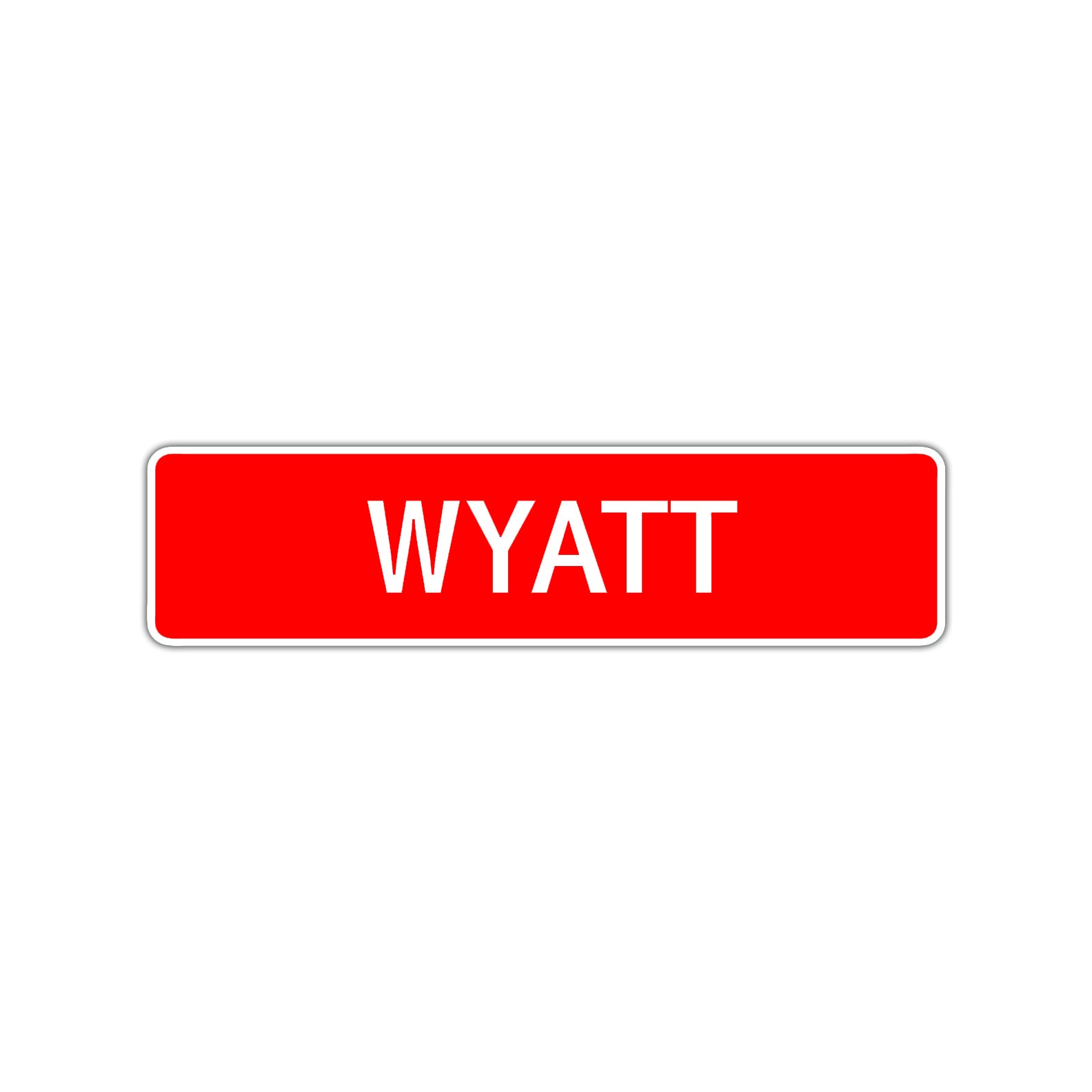 Wyatt Street Sign Children Name Room Plate