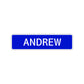 Andrew Street Sign Children Name Room Plate