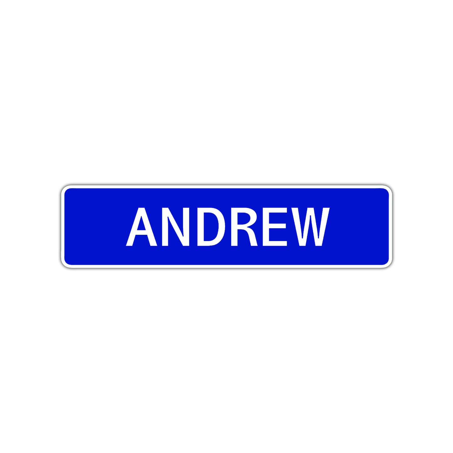 Andrew Street Sign Children Name Room Plate