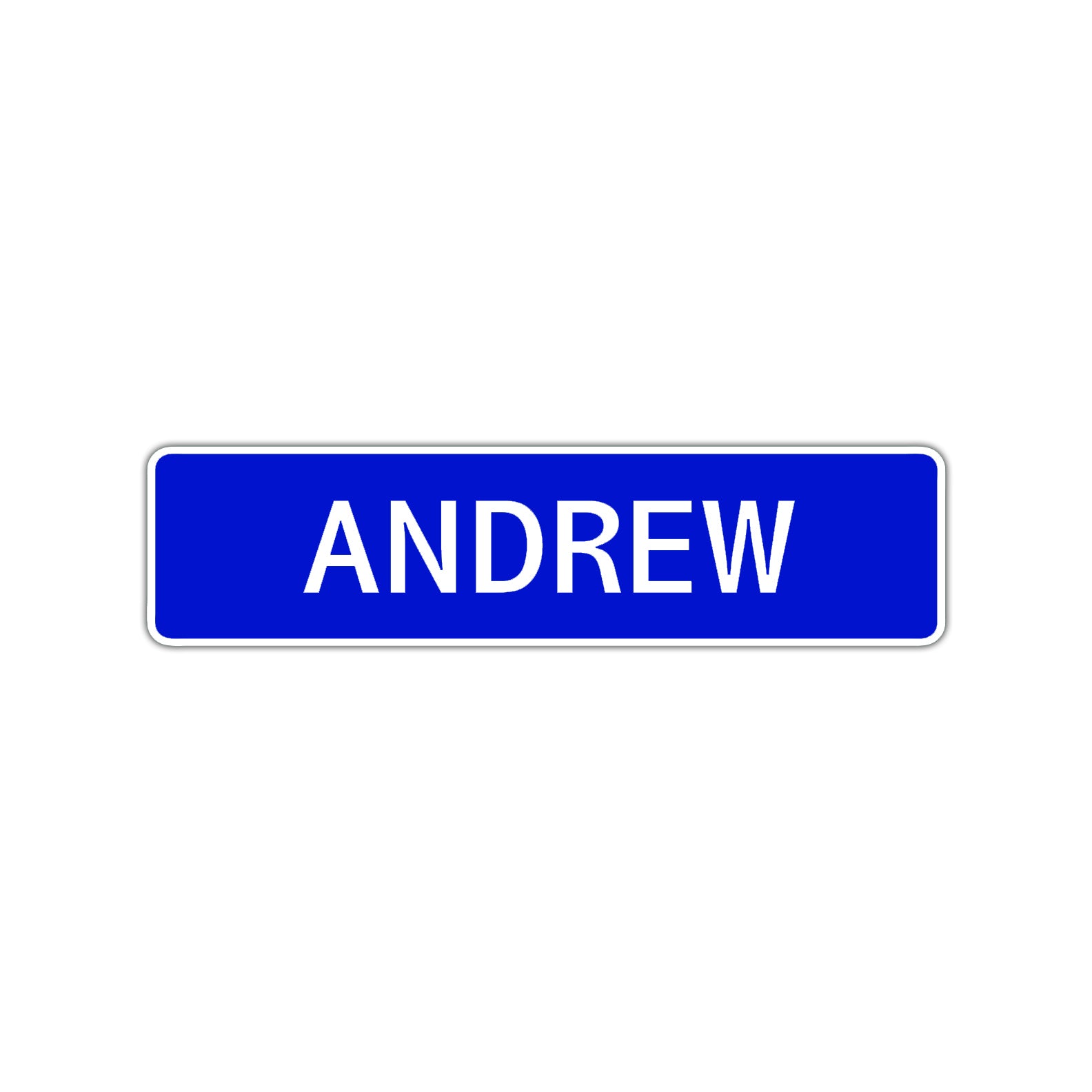 Andrew Street Sign Children Name Room Plate