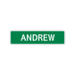 Andrew Street Sign Children Name Room Plate
