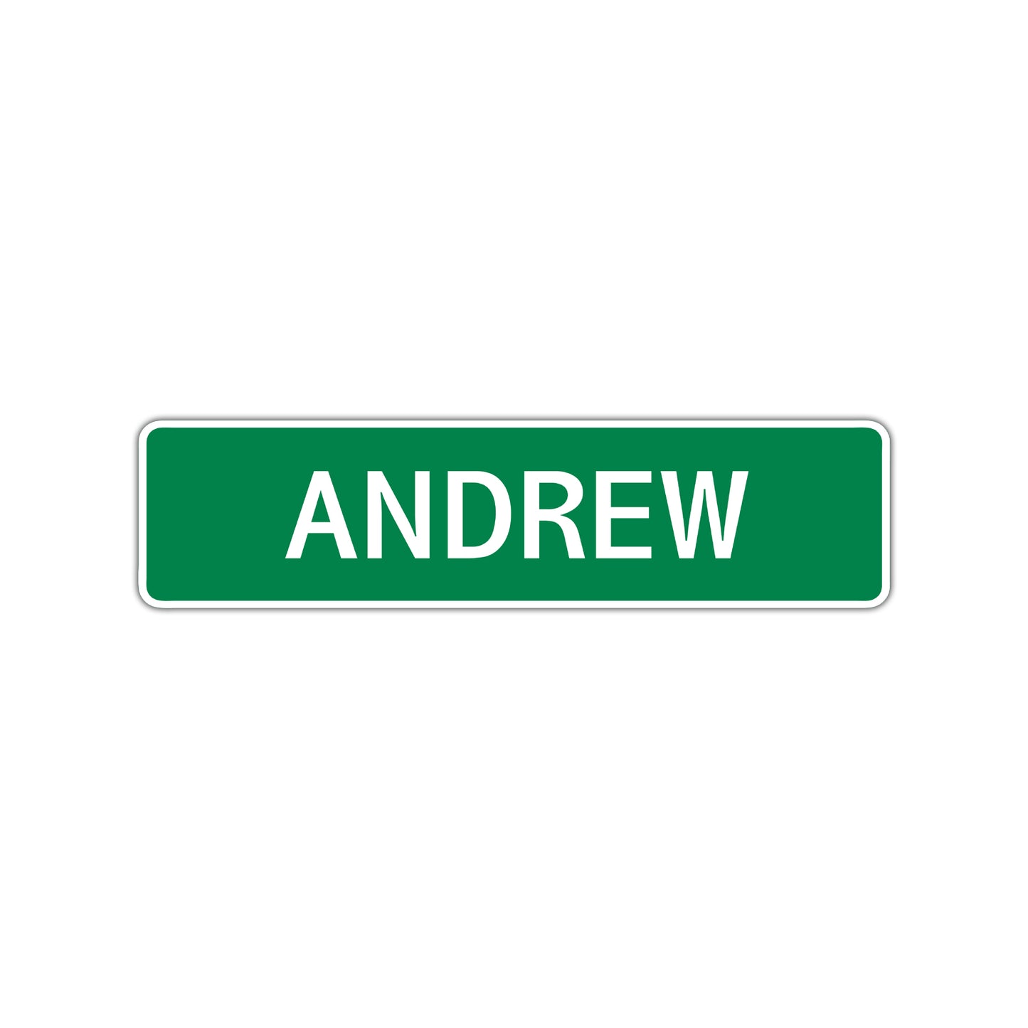 Andrew Street Sign Children Name Room Plate