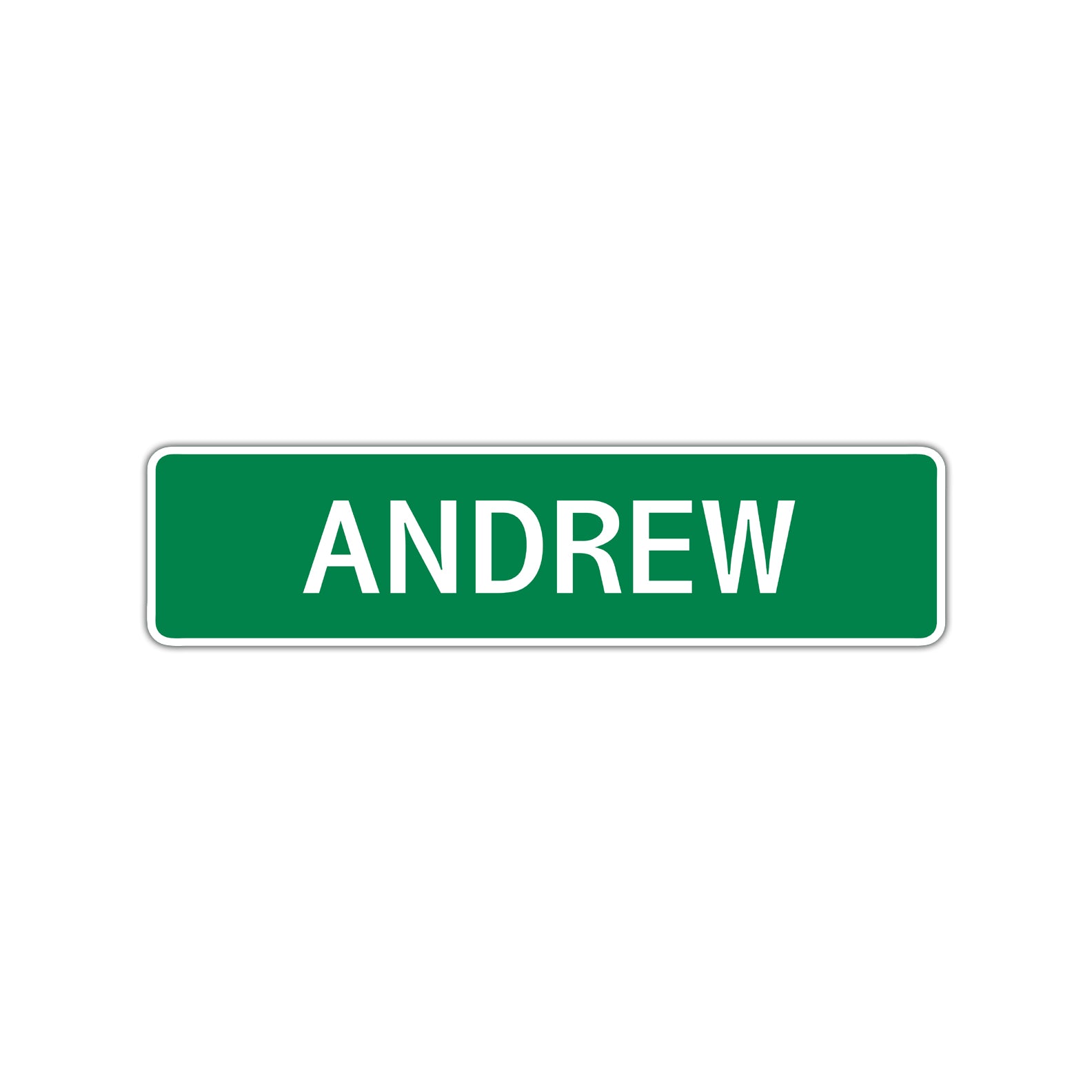Andrew Street Sign Children Name Room Plate