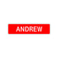 Andrew Street Sign Children Name Room Plate