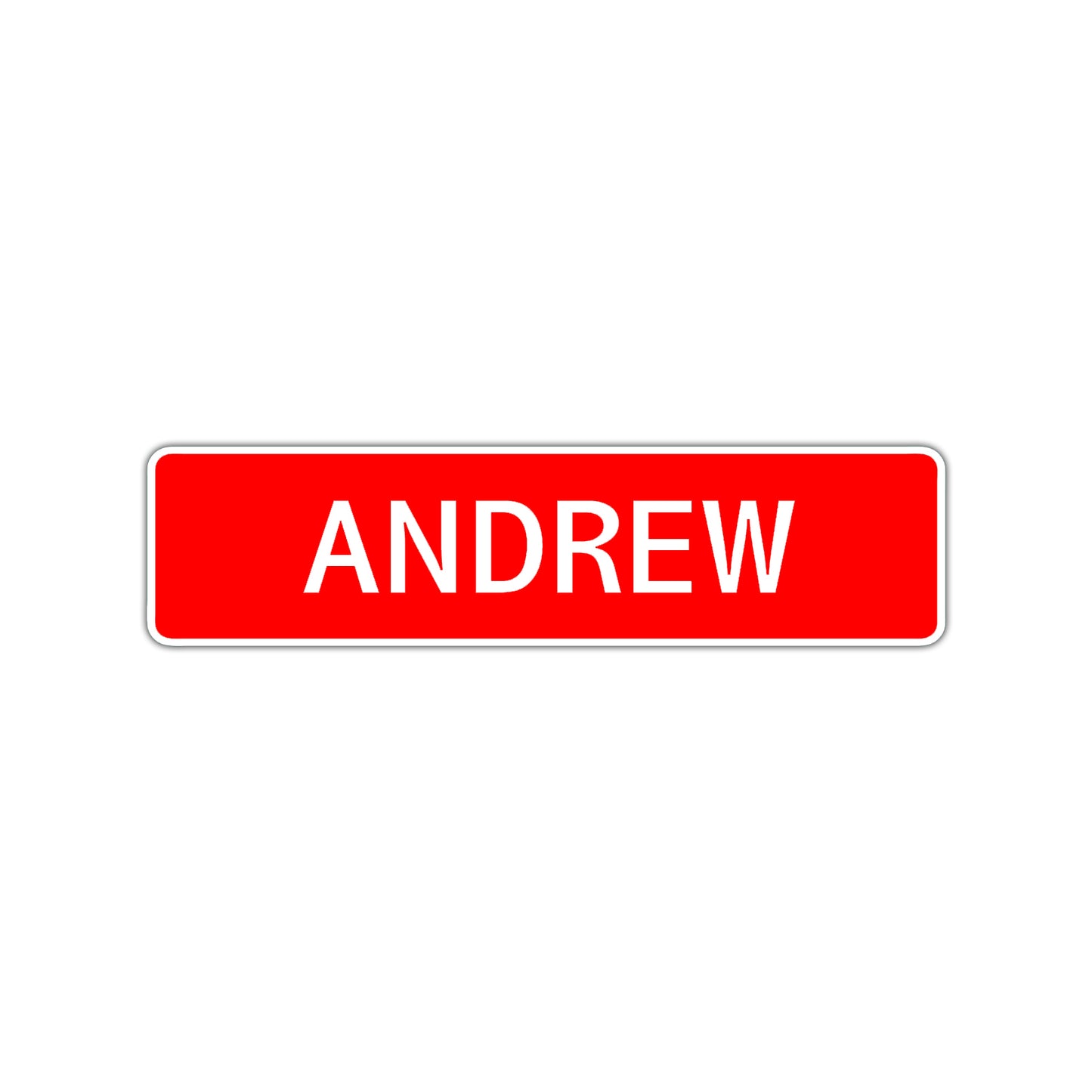 Andrew Street Sign Children Name Room Plate