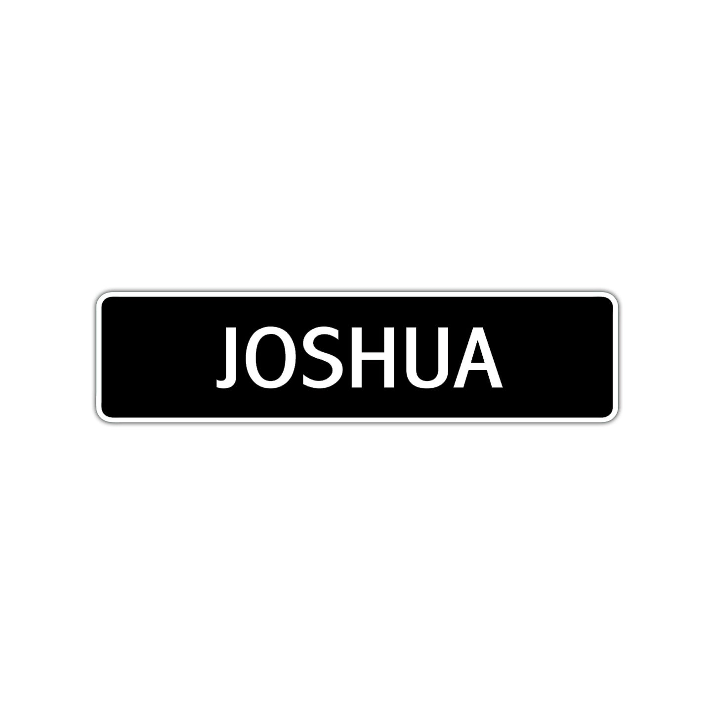 Joshua Street Sign Children Name Room Plate