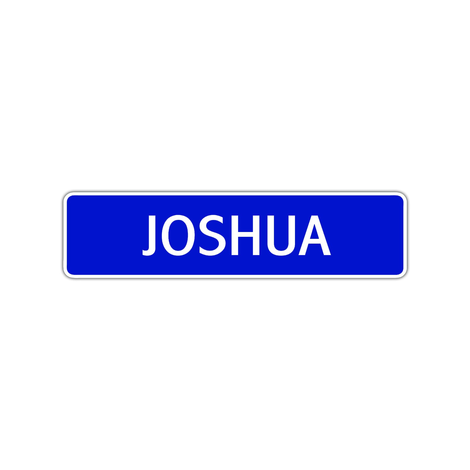 Joshua Street Sign Children Name Room Plate
