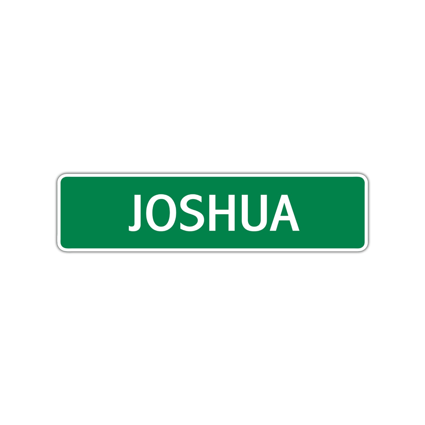 Joshua Street Sign Children Name Room Plate