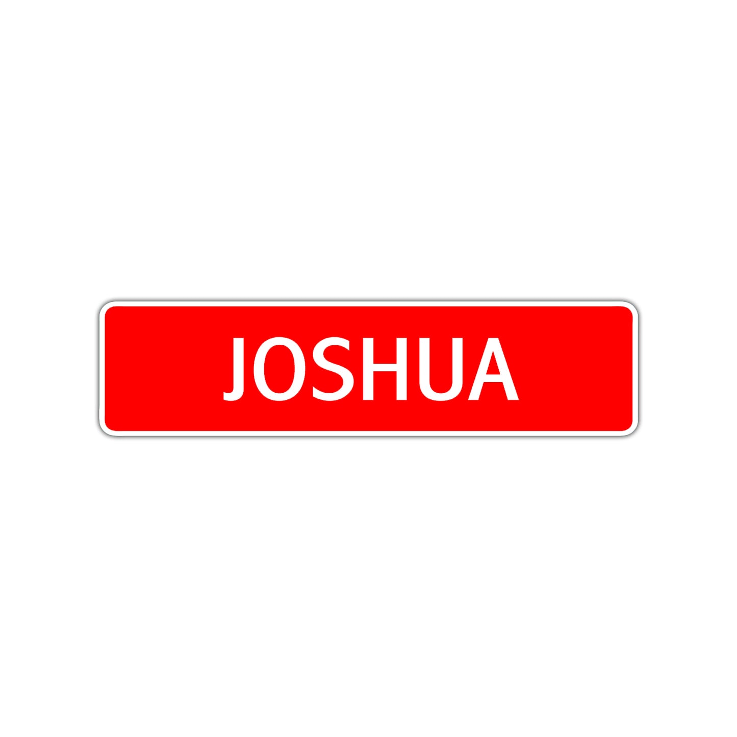 Joshua Street Sign Children Name Room Plate