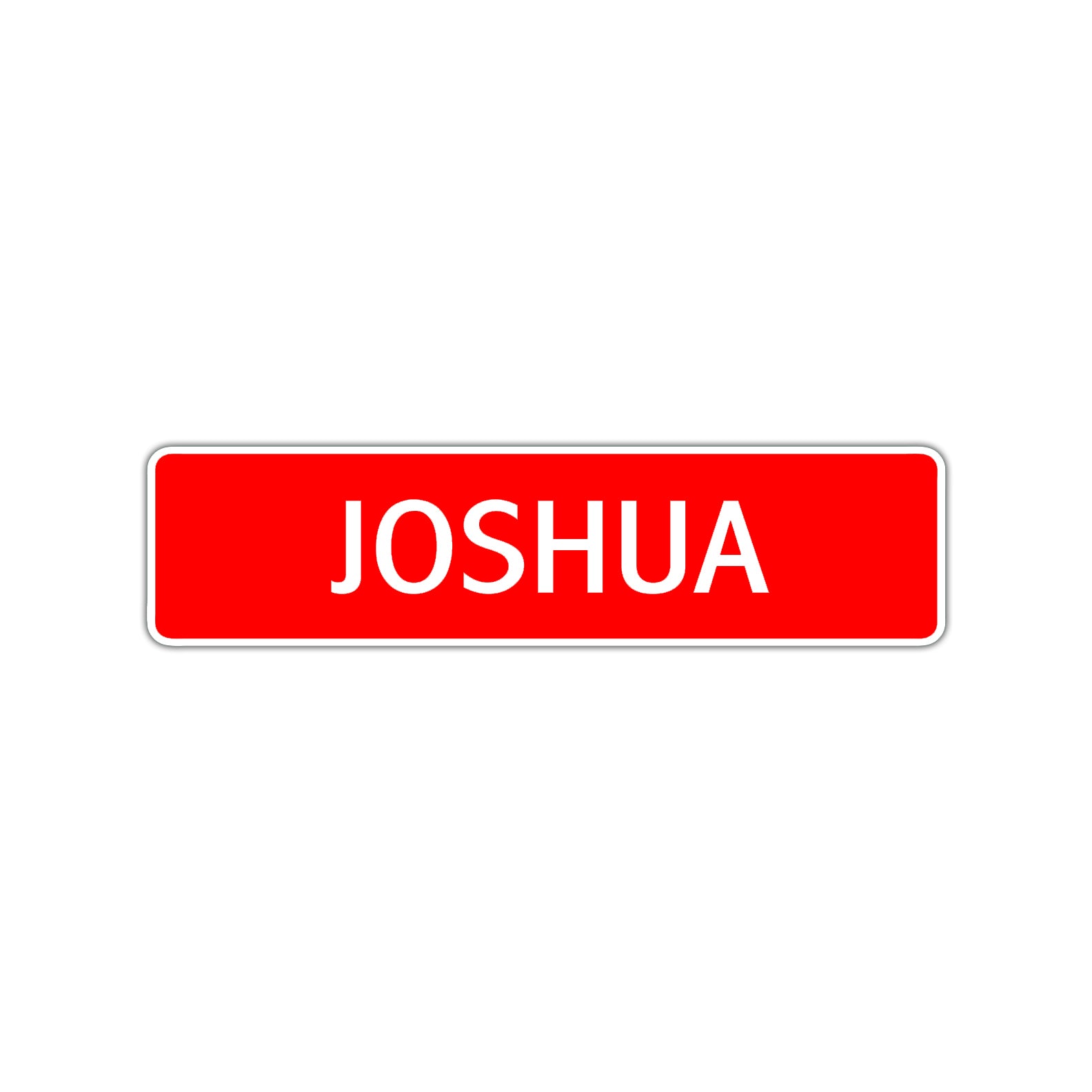 Joshua Street Sign Children Name Room Plate
