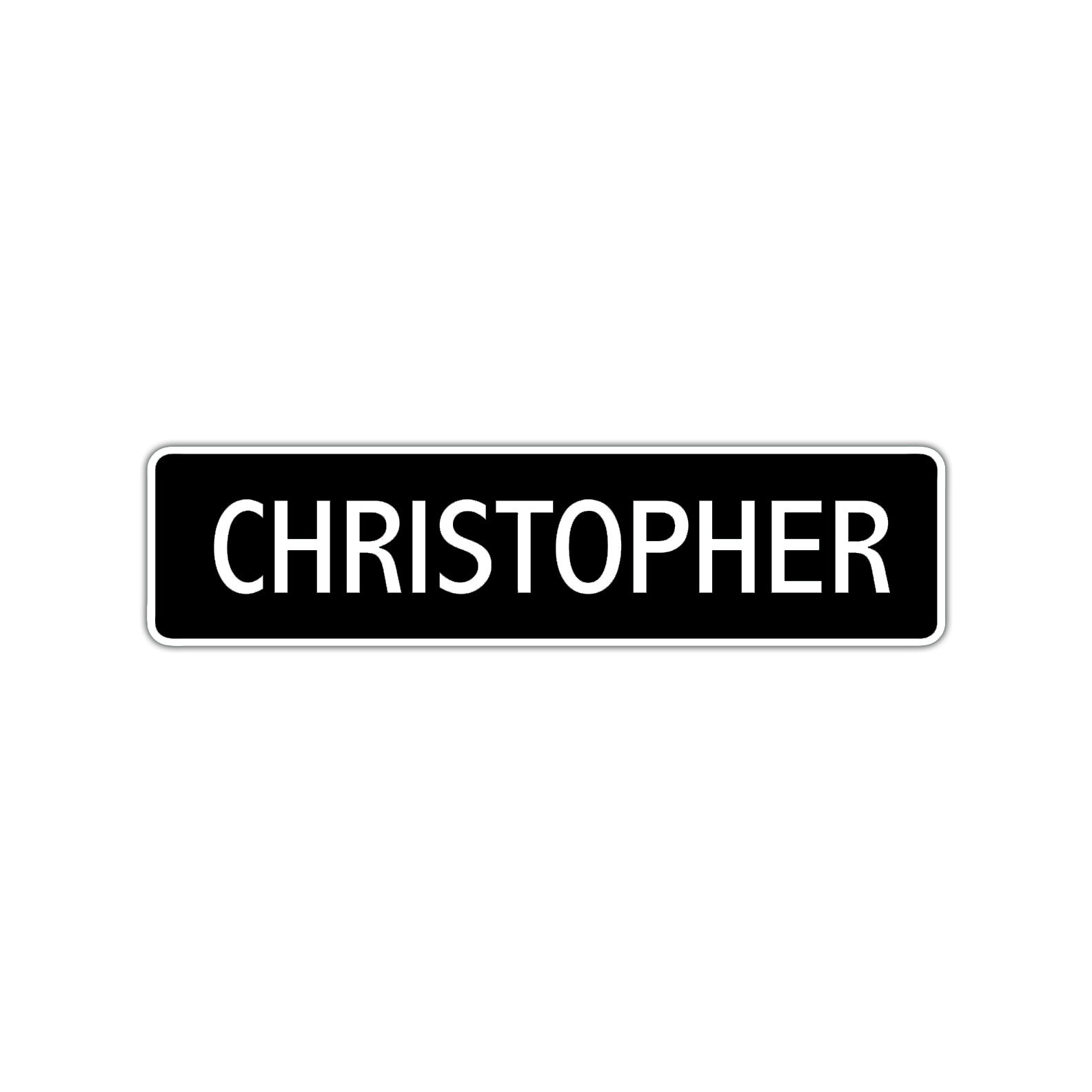 Christopher Street Sign Children Name Room Plate