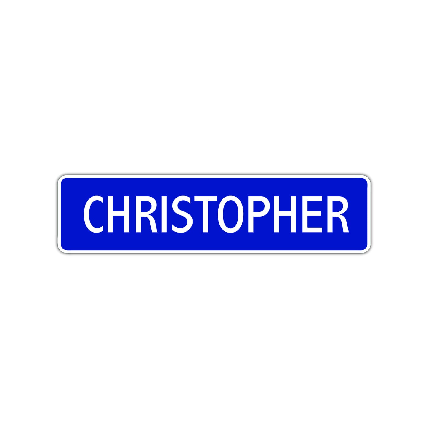 Christopher Street Sign Children Name Room Plate