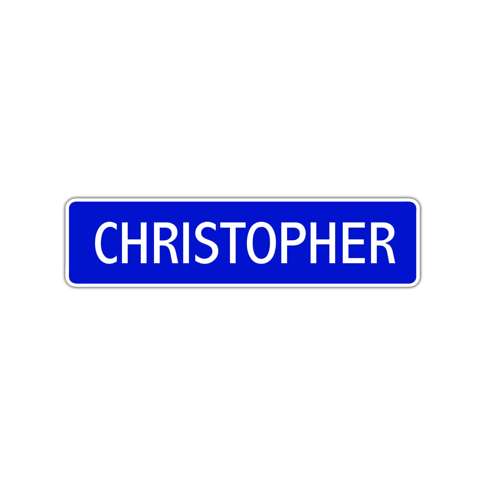 Christopher Street Sign Children Name Room Plate