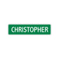 Christopher Street Sign Children Name Room Plate