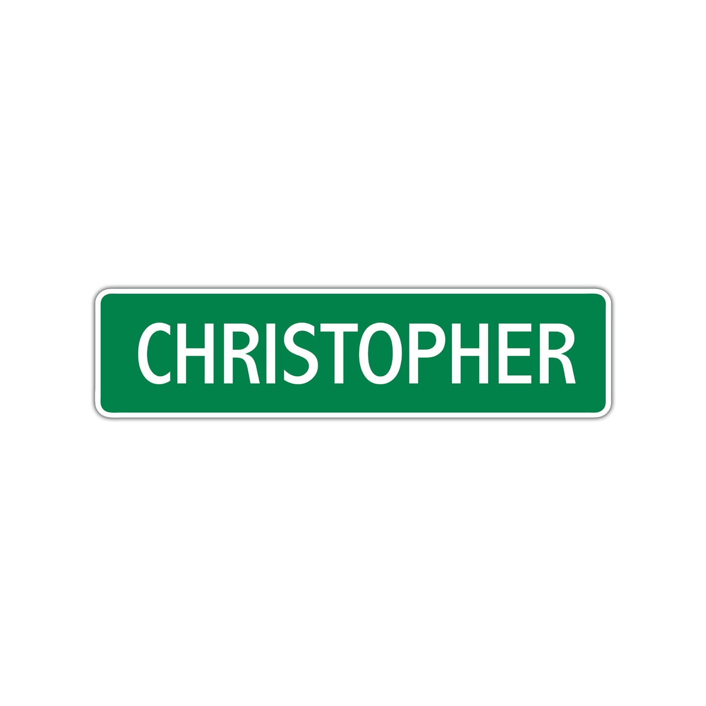 Christopher Street Sign Children Name Room Plate