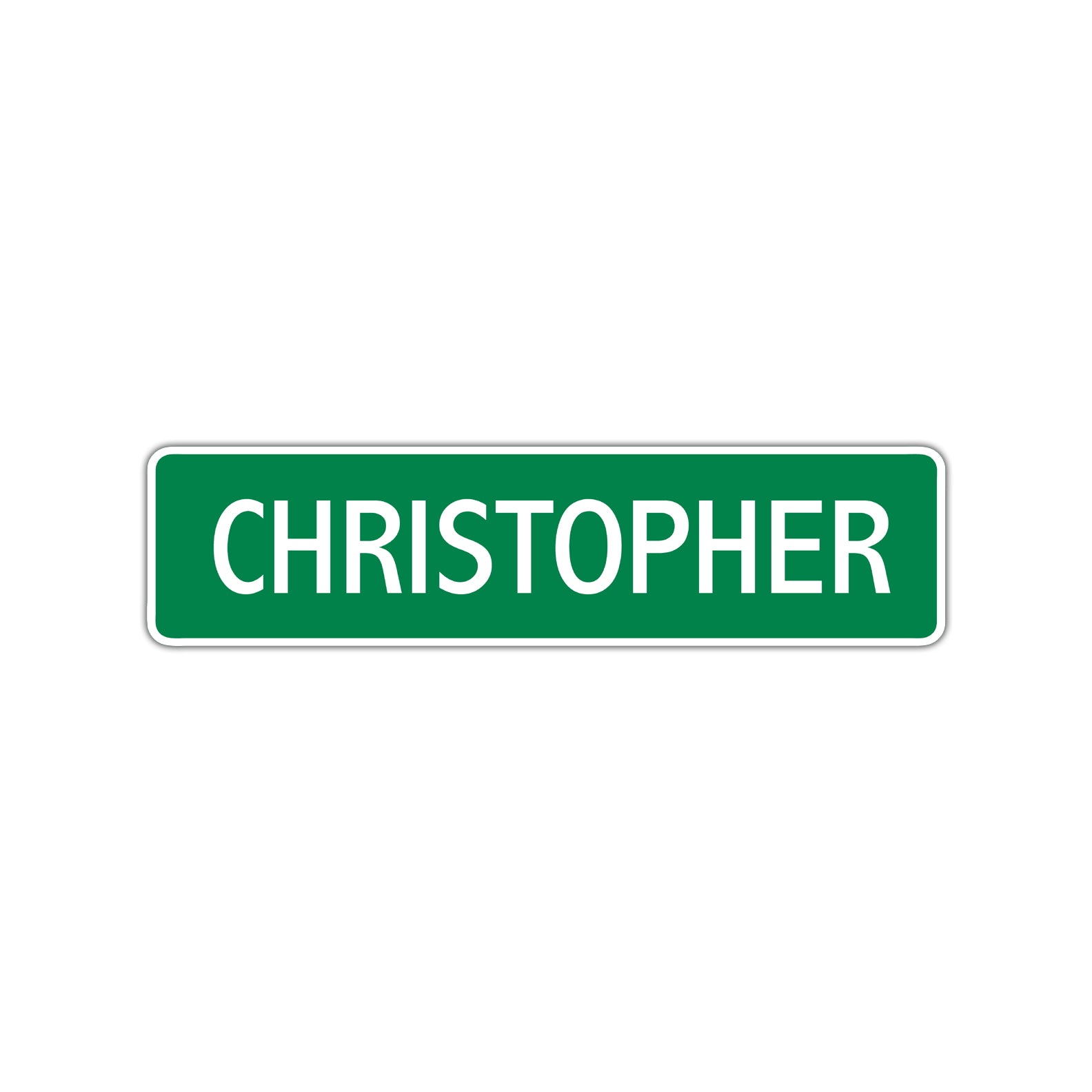 Christopher Street Sign Children Name Room Plate