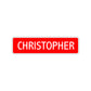 Christopher Street Sign Children Name Room Plate
