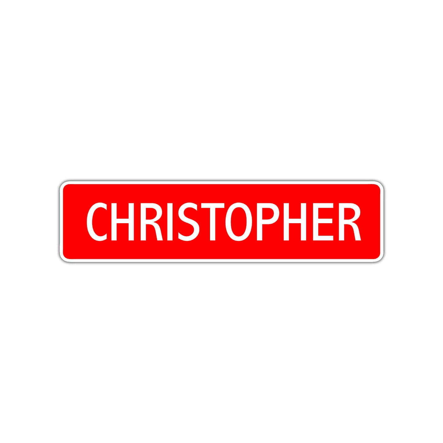 Christopher Street Sign Children Name Room Plate