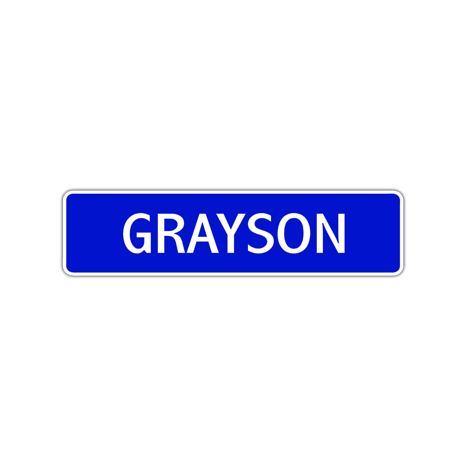 Grayson Street Sign Children Name Room Plate