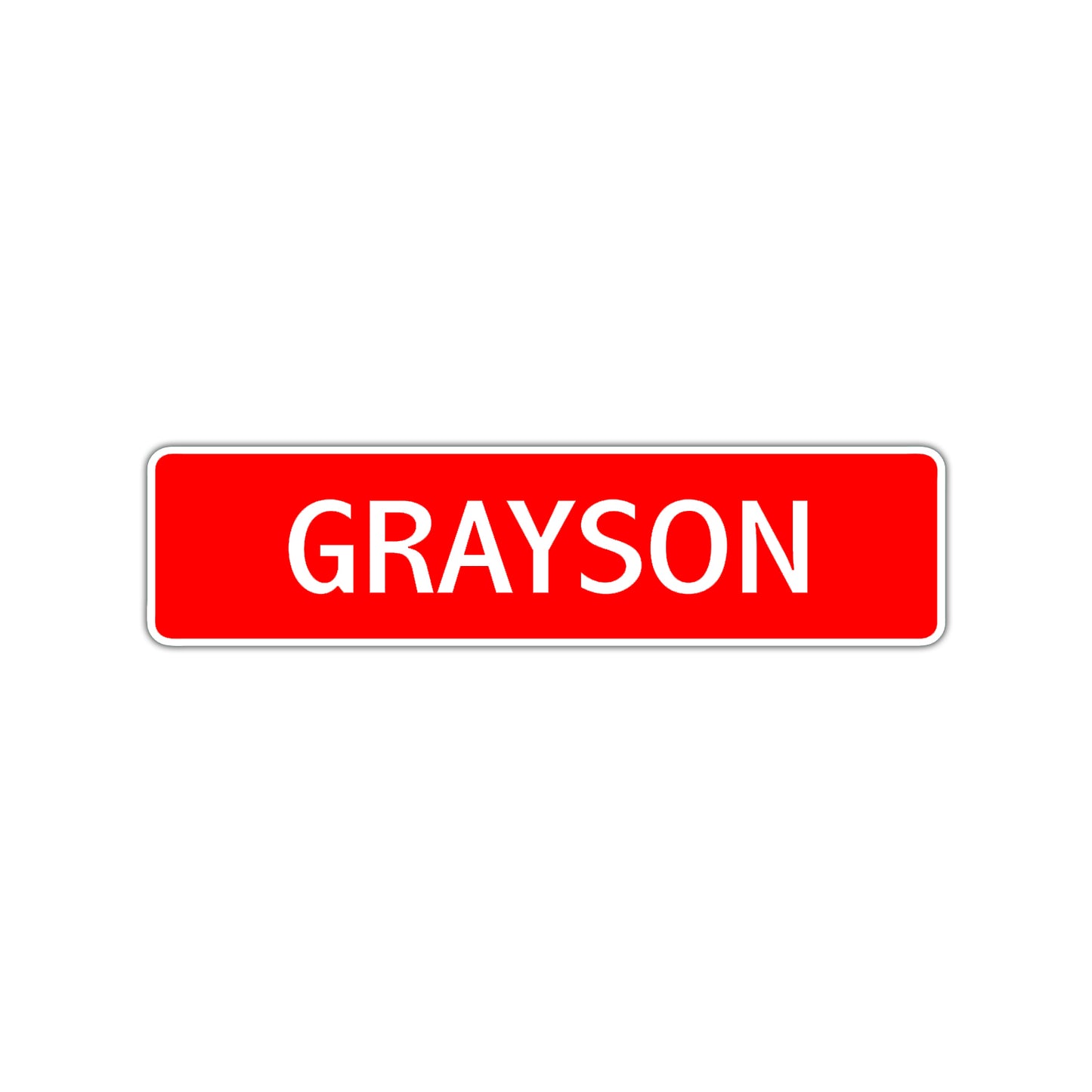 Grayson Street Sign Children Name Room Plate