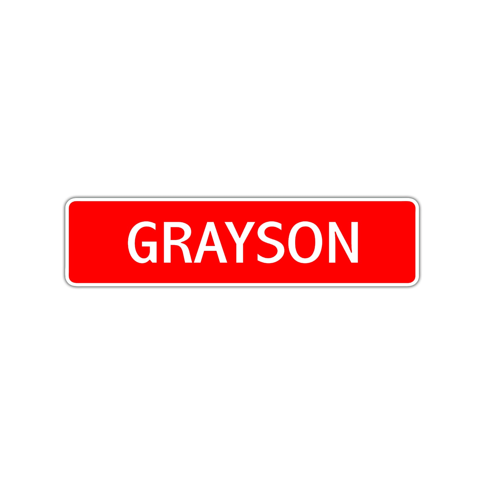 Grayson Street Sign Children Name Room Plate