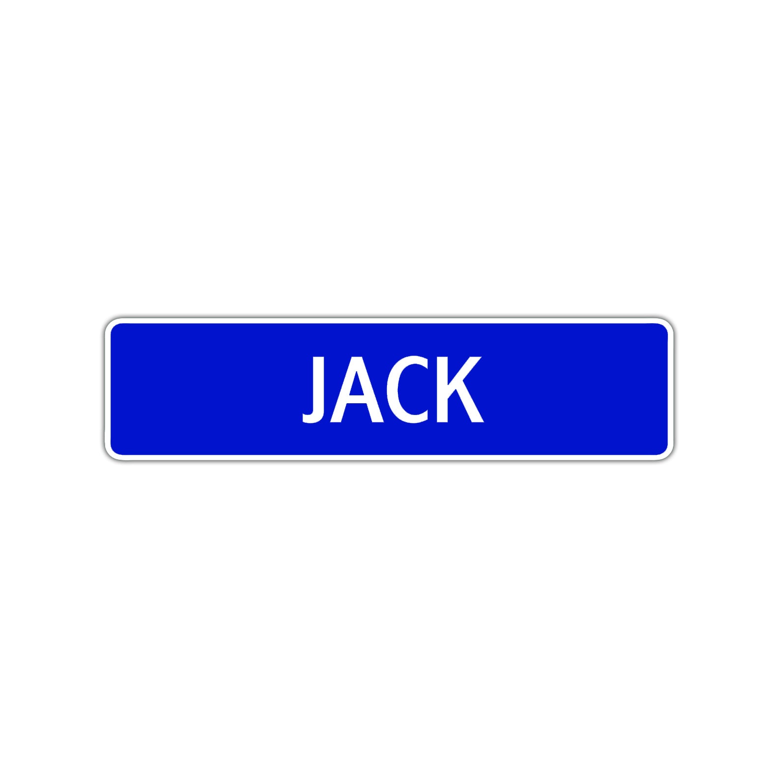Jack Street Sign Children Name Room Plate